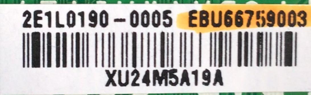 MAIN PARA SMART TV LG 4K RESOLUCION (3840 x 2160) / NUMERO DE PARTE EBU66759003 / EAX69581205 /2E1L0190-0005 / XU24M5A19A / PANEL NC430TQG-ABKH7 / DISPLAY HV430QUB-F7D / MODELO 43UQ7590PUB.BUSFLJM - Imagen 3